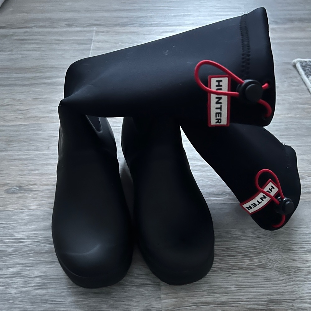 Hunter Women's Black Original Tour Waterproof Neoprene Tall Boot